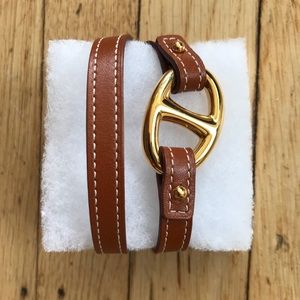 Hermès leather wrap bracelet